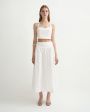 POSSE Юбка А-силуэта, цвет кремовый - миниатюра 2