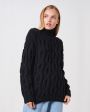 Mirstores Шерстяной свитер «Ромбы» с высоким горлом - миниатюра 3