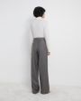 LOULOU STUDIO Широкие брюки New Sbiru из шерсти, цвет серый - миниатюра 4