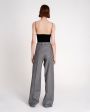 Широкие шерстяные брюки, цвет серый - миниатюра 4