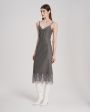 WOS Шерстяное платье с кружевом, цвет серый - миниатюра 3