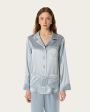 The Ayris Пижамная рубашка The Ayris Coco, цвет серебристый - миниатюра 5