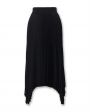 Плиссированная юбка Ade с асимметричным низом, цвет черный - миниатюра 1