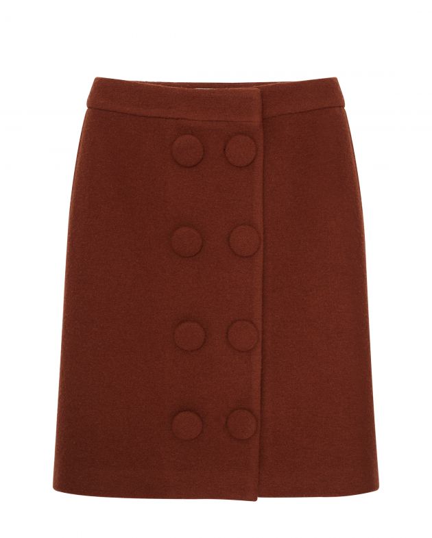 SHUSHU/TONG Юбка, цвет карамельный - изображение 1