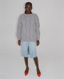 Шерстяной свитер «Лук» с круглым вырезом, цвет серый - миниатюра 3