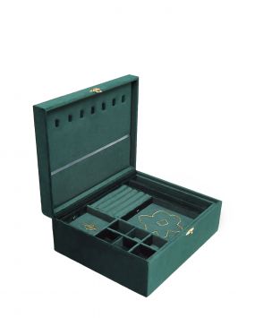 Шкатулка двухуровневая NUSELF Green