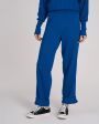 Шерстяные брюки с рельефами, цвет синий - миниатюра 3