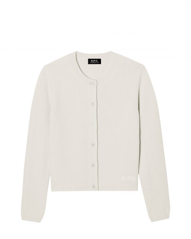 A.P.C. Кардиган Mila, цвет белый - изображение 1
