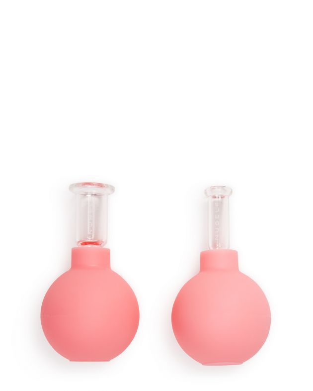 NUSELF Набор массажных банок для лица, цвет розовый - изображение 1
