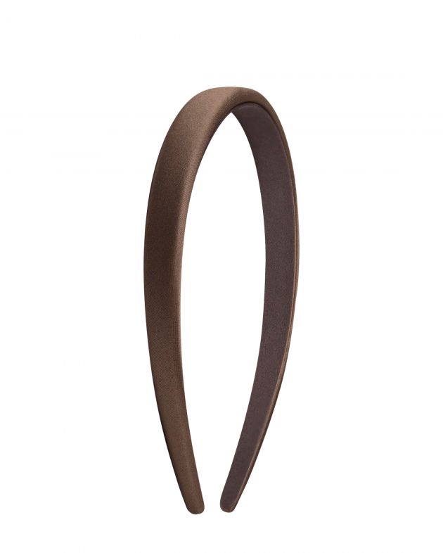 Hairmates Обруч сатиновый, цвет коричневый - изображение 1