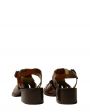 Кожаные сандалии Pesca на каблуке, цвет коричневый - миниатюра 2