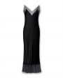 Платье в бельевом стиле из шелка, цвет черный - миниатюра 1
