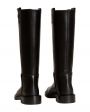 Высокие кожаные сапоги Anella, цвет черный - миниатюра 4