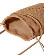 HEREU Плетеная сумка-ведро Palau из кожи, цвет коричневый - миниатюра 3