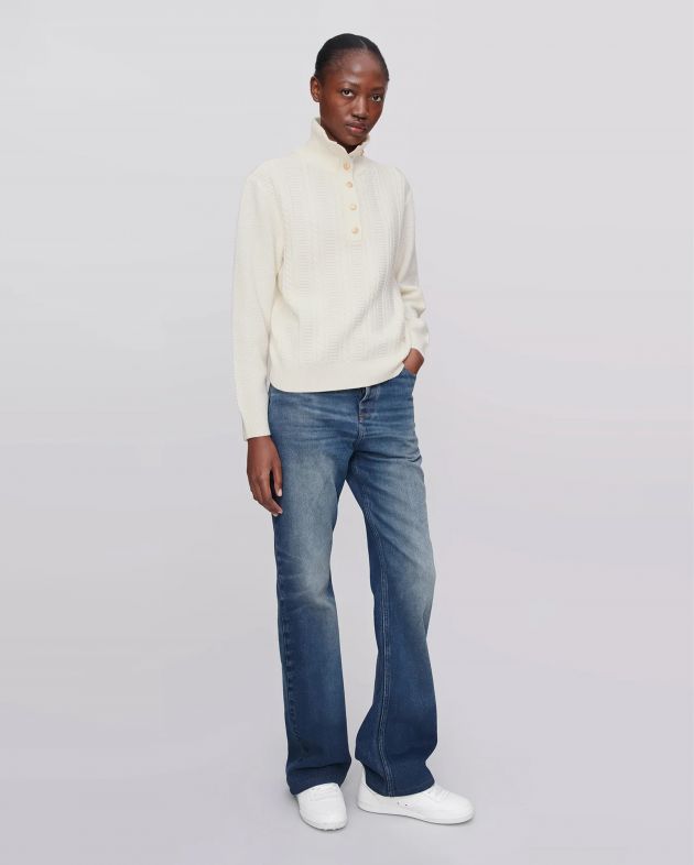 A.P.C. Шерстяной свитер Thea, цвет белый - изображение 1