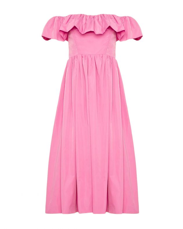 Sea NY Платье миди Diana с открытыми плечами, цвет розовый - изображение 1