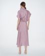 Платье миди Lund с драпировкой, цвет розовый - миниатюра 4