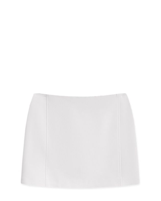 Базовая юбка мини, цвет белый - изображение 1
