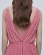Forte Forte Платье макси с глубоким вырезом, цвет розовый - миниатюра 6