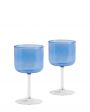 HAY Набор винных бокалов Tint, цвет голубой - миниатюра 1
