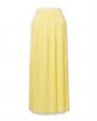 Плиссированная юбка макси из трикотажа, цвет желтый - миниатюра 1