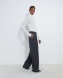 Шерстяные брюки Sbiru с двойными защипами, цвет серый - миниатюра 5