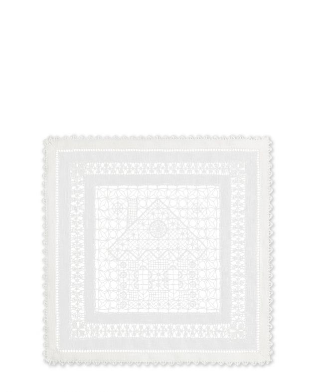 Декоративная салфетка, цвет белый - изображение 1