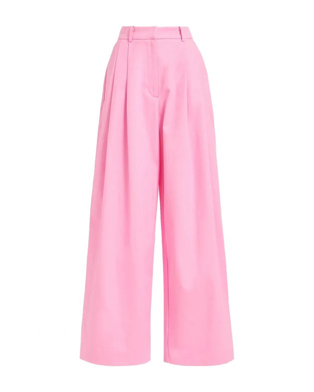 Essentiel Antwerp Широкие брюки с защипами, цвет розовый - изображение 1