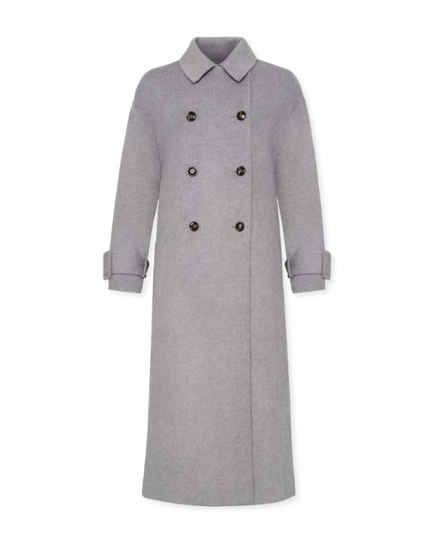 Пальто Boras из шерсти и кашемира, цвет серый - изображение 1