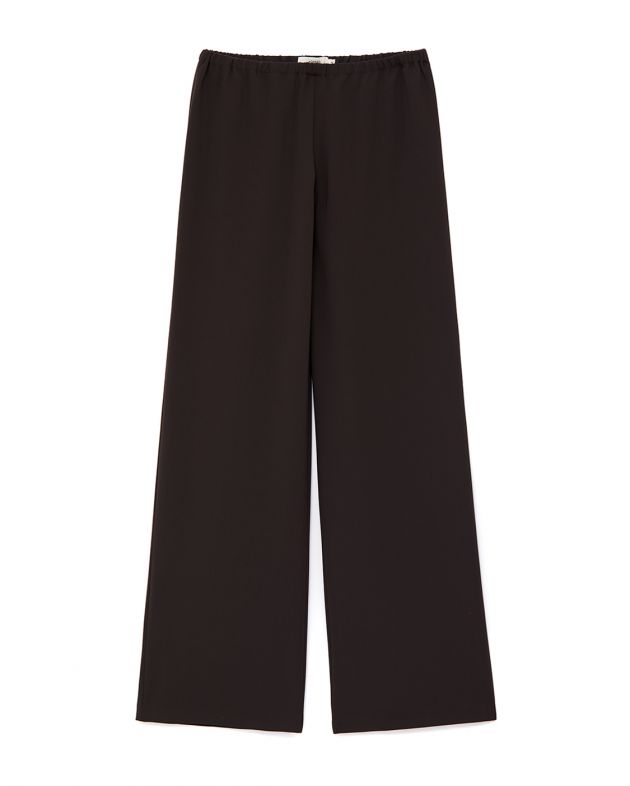 Струящиеся брюки Sandra с низкой посадкой, цвет коричневый - изображение 1
