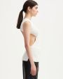 LOULOU STUDIO Трикотажный топ Lindau с фигурными вырезами по талии и открытой спиной - миниатюра 5