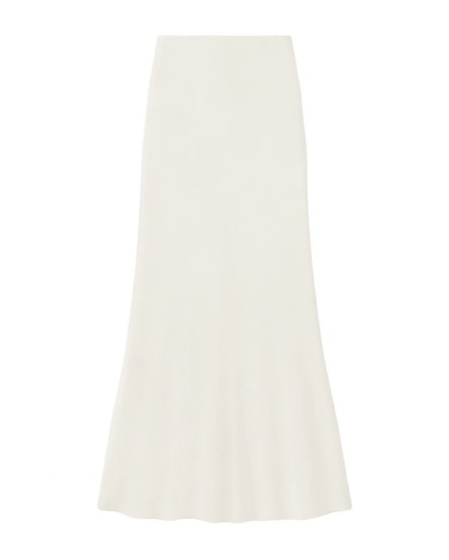 Nanushka Атласная юбка макси Sabeen, цвет кремовый - изображение 1