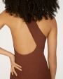 Aeron Вязаное платье Martina на одно плечо, цвет темно-коричневый - миниатюра 10
