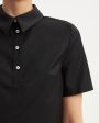 Укороченная рубашка Namil, цвет черный - миниатюра 3