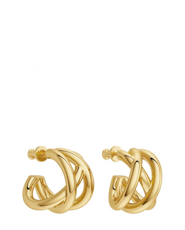 10.ТЕНГРАН Серьги Stuck, цвет золотой - изображение 1