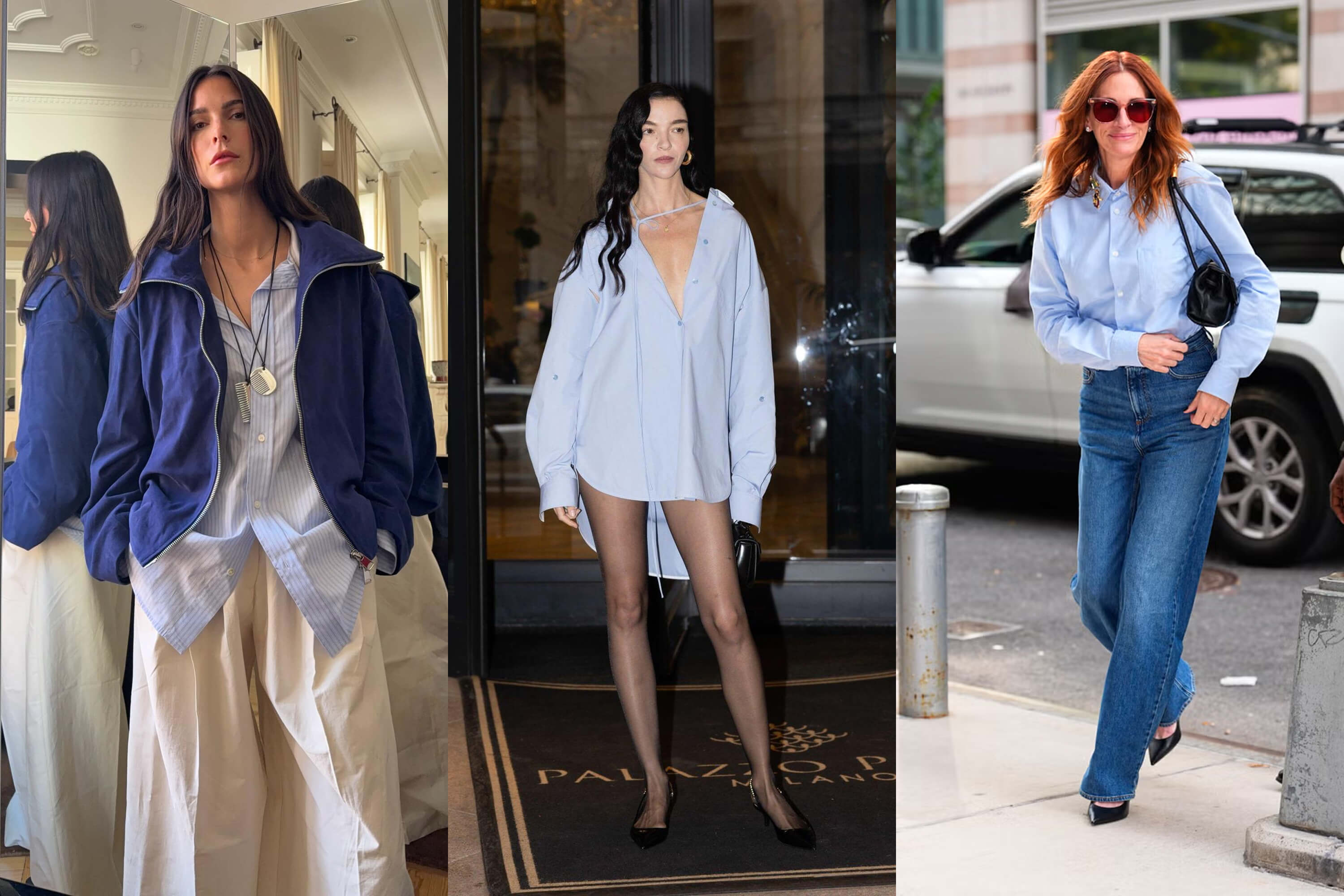 Фото: leiasfez (Лея Сфез), Pinterest (Мариякарла Босконо), XNY/STAR/MAX/Getty Images (Джулия Робертс).