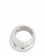 Copine Jewelry Сет из двух колец Crystal & Big Donut, цвет серебряный - миниатюра 1