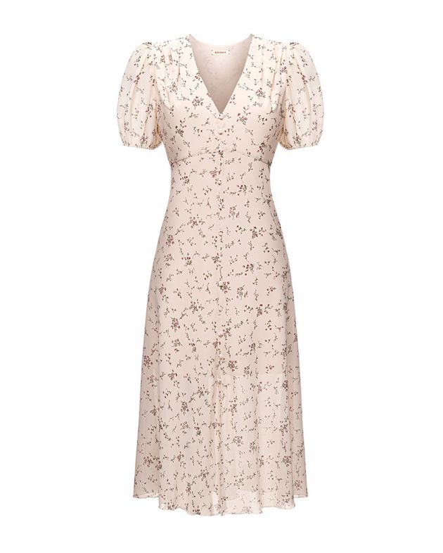 Платье миди Yasmine Bloom с цветочным принтом, цвет молочный - изображение 1