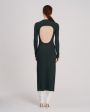 Aeron Вязаное платье макси Lara с вырезом на спине, цвет зеленый - миниатюра 7