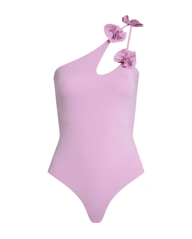 Слитный купальник Aldaba на одно плечо, цвет розовый - изображение 1