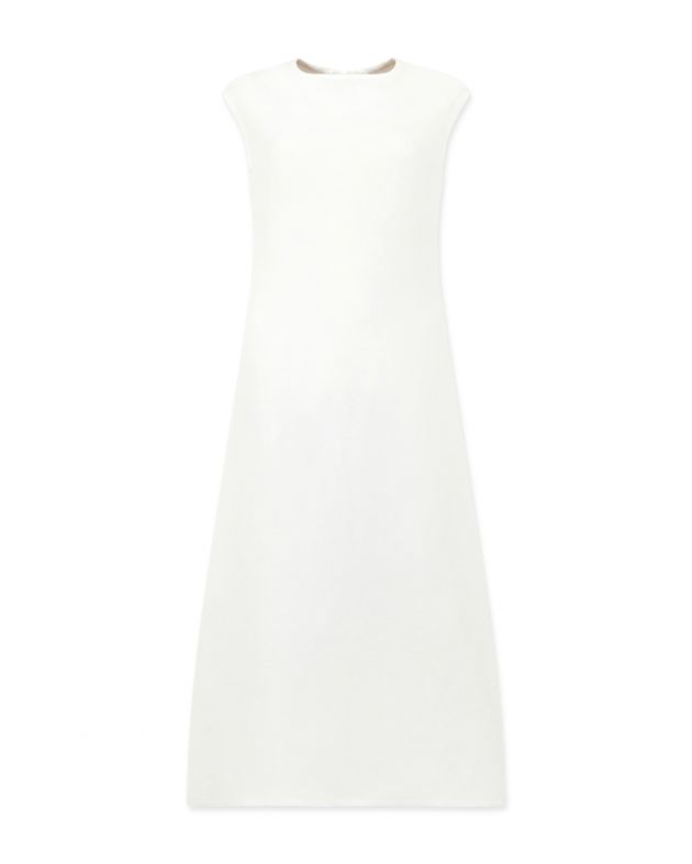 Платье миди Sonora изо льна и вискозы, цвет белый - изображение 1