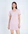 Derek Rose Пижамное платье-футболка Lara, цвет розовый - миниатюра 2