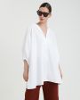 Объемная блуза Greti, цвет белый - миниатюра 2