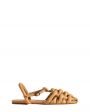 Дутые плетеные сандалии Cabersa из кожи, цвет желтый - миниатюра 1
