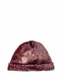 muus Шапка бини из пайеток, цвет бургунди - миниатюра 1