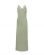 Вязаное платье-макси Centure с открытой спиной, цвет светло-зеленый - миниатюра 1