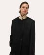 COIS Пальто двубортное  Accent, цвет черный - миниатюра 3