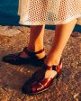 Кожаные сандалии Pesca на каблуке, цвет коричневый - миниатюра 4