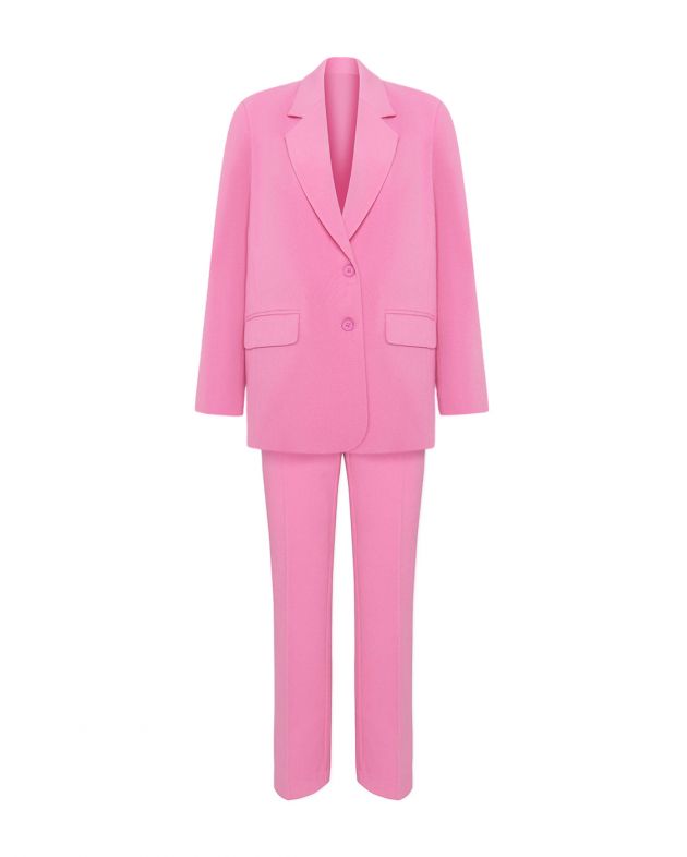 Брючный костюм, цвет розовый - изображение 1