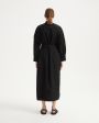 Róhe Платье-рубашка Tiga с поясом и разрезами, цвет черный - миниатюра 4